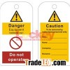 Equipment Locked Out Pvc Tag