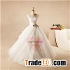 Draped Organza Ball Gown Wedding Dresses WD1534