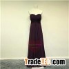 Floor Length Purple Chiffon Bridesmaid Dresses BM1539