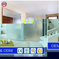 Acid Etch Frosted Tempered Glass For Shower Doors