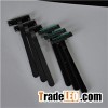 Non-slip Ribber Toothed Handle Disposable Razor