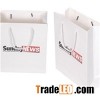 Customizable Plain White Square Bottom Supermarket Grocery Paper Bags