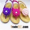 Ladies Pvc Sandals Outdoor Open-toed With Flowers Factory Sales Sandals