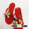 Beautiful Lady Slipper Small Ball Decorate Elegant Durable Lady Flip Flops
