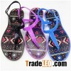 PVC Material Snadals Summer Beach Breathable Flat Fancy Sandals