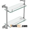Double Rectangular Glass Shelf