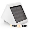 White Triangle Solar LED Garden Light