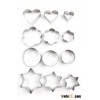 12pcs set cake mould