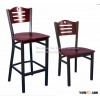 restaurant metal chair and barstool