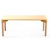 Natural Solid wood rectangle table 6 kids study table for ki