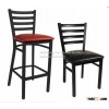 Metal chair and barstool