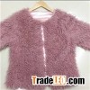 Faux Fur Poncho With Hat And Sleeves Together