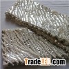 Faux Fur Scarf With Gold Or Silver