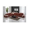 GANASI Exotic Leather Corner Sofa