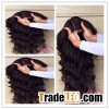 Brazilian Human Hair Full Lace Wig Deep Wave
