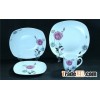 porcelain square shape dinner set