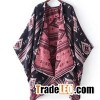 Cashmere Poncho With National Style