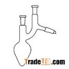 Standard Ground Mouth Pear Shape Distilling Flask With Two Necks