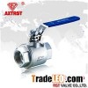 Two Piece High Pressure 2000WOG Stainless Steel Floating Ball Valve