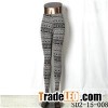 SD2-15-008new Style Popular Knit Black&white Slim Leggings