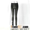 SD2-16-007 Black Sliver Fashion Slim Knit Leggings