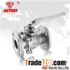 Two Piece JIS 10K Floating Stainless Steel Flanged Ball Valve