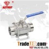 3PC Stainless Steel Full Port Floating Clamp Ends Ball Valve 1000WOG