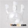 Standard Ground Mouth Three Necks Straight Shape Flask