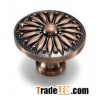 Antique copper drawer knob, cabinet knob, wardrobe knob