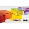 Attractive Colorful U-shaped Acrylic Coffee Tables