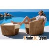 rattan lounger