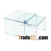 High quality clear glass coffee table furniture supplier