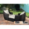 rattan outdoor table and chair
