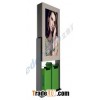55" trash box double face stand outdoor led advertising digi