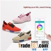 New Arrival App Control LED Lighting Up Sport Shoes For Woman And Child