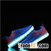 2016 Wholesales Mens High Top LED Shoes Breathable Light Up Shoes For Men
