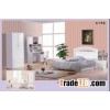 4 pcs MDF Full Size Children Bedroom Set Furniture