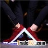 Small MOQ 2016 Super Light Leisure Men&women LED Shoes Unisex LED Light Up Shoes For Season Luminous