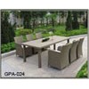 rattan table set