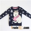 Children's Cute Bear Pattern Christmas Sweater
