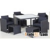 Steel wicker 9pcs set