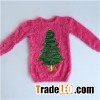 Sequined Tree Christmas Sweater For Girls