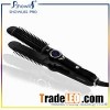 Two Functions Straighten And Curl Hair LCD Hair Straightener With Brush
