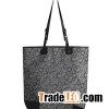 Black Bubbles Printed Tote Bag