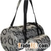 Large Round Tote Bag With Letters Printed