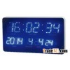 Blue LED Digital Calendar Wall Time Clock with Arc Frame/ Te