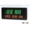 LED Digital Wall Calendar Time Clock with Arc Frame
