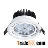 6W LED Down Light With Lens Distribution High CRI (Ra>90) High Power