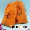 Drawstring Suede Bag