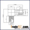 RF SMC Male Right Angle Crimp Connector For 3C-2V Cable